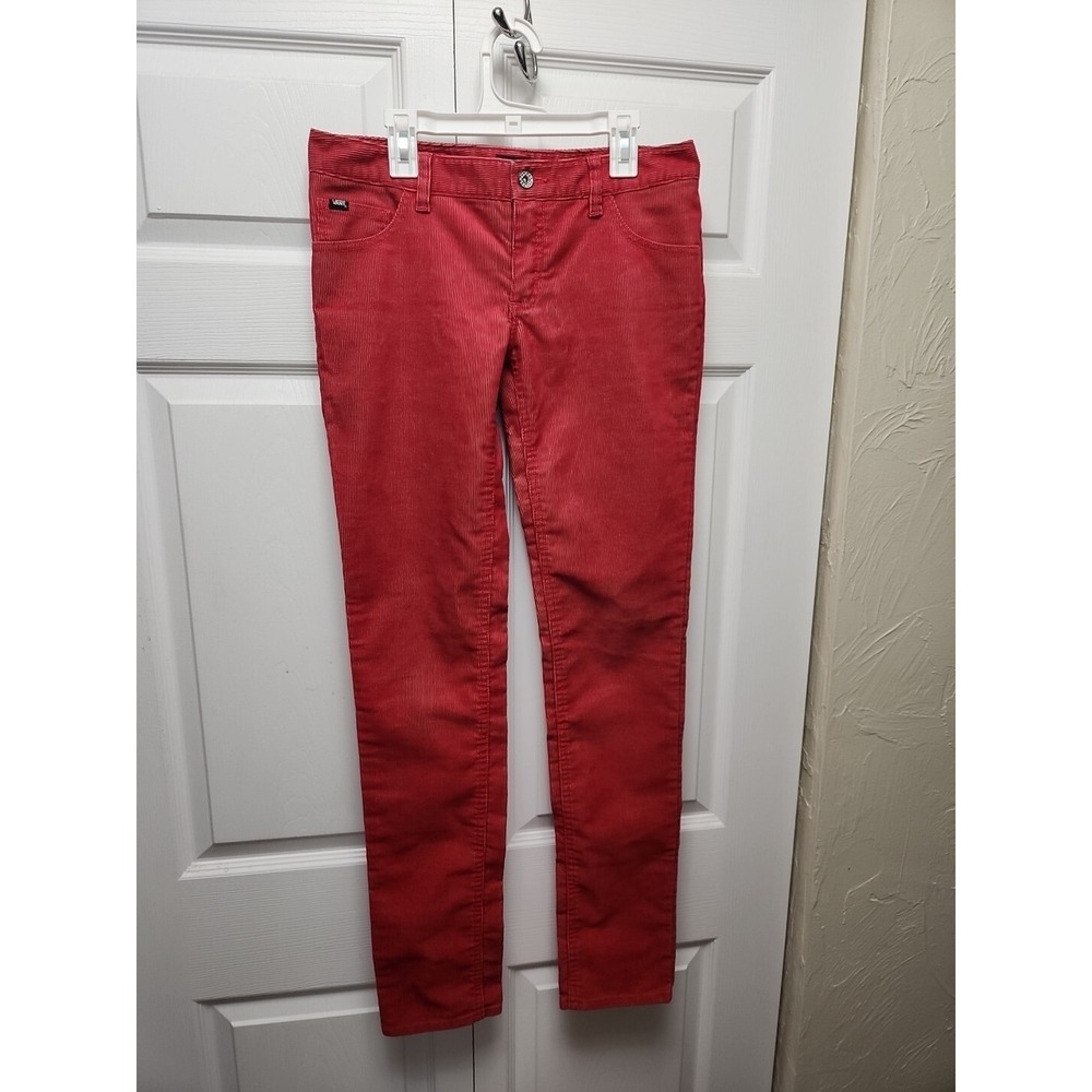 VANS Red Corduroy Hi-Rise Size 5  Pants  30X32